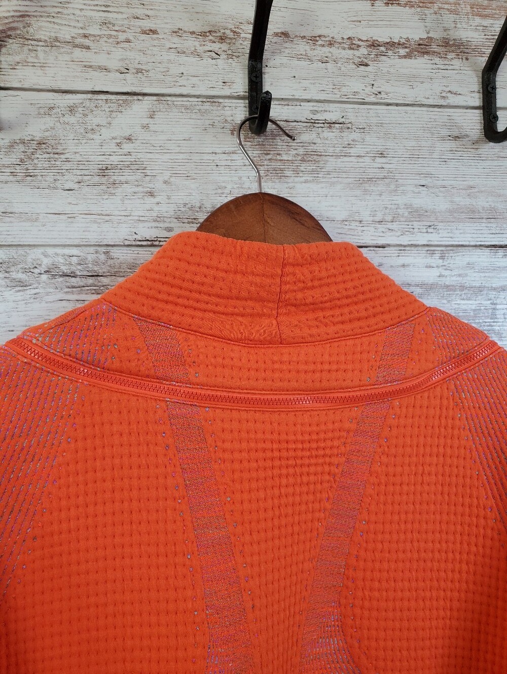 Nike City Ready Mock Neck Tech Pack Oversized Running Sweatshirt Orange - Picture 6 of 15